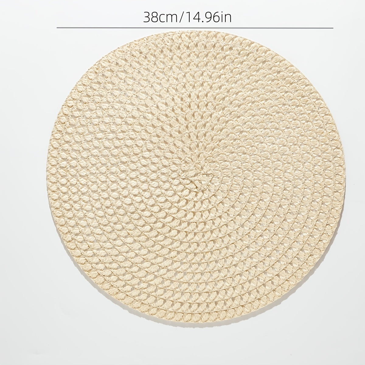 [Linen Placemats] 2/4/6pcs Linen Placemats Spring Summer Place Mats Heat-Resistant Washable Table Mats Tableware Pads Plate Mats Placemats Home Decor