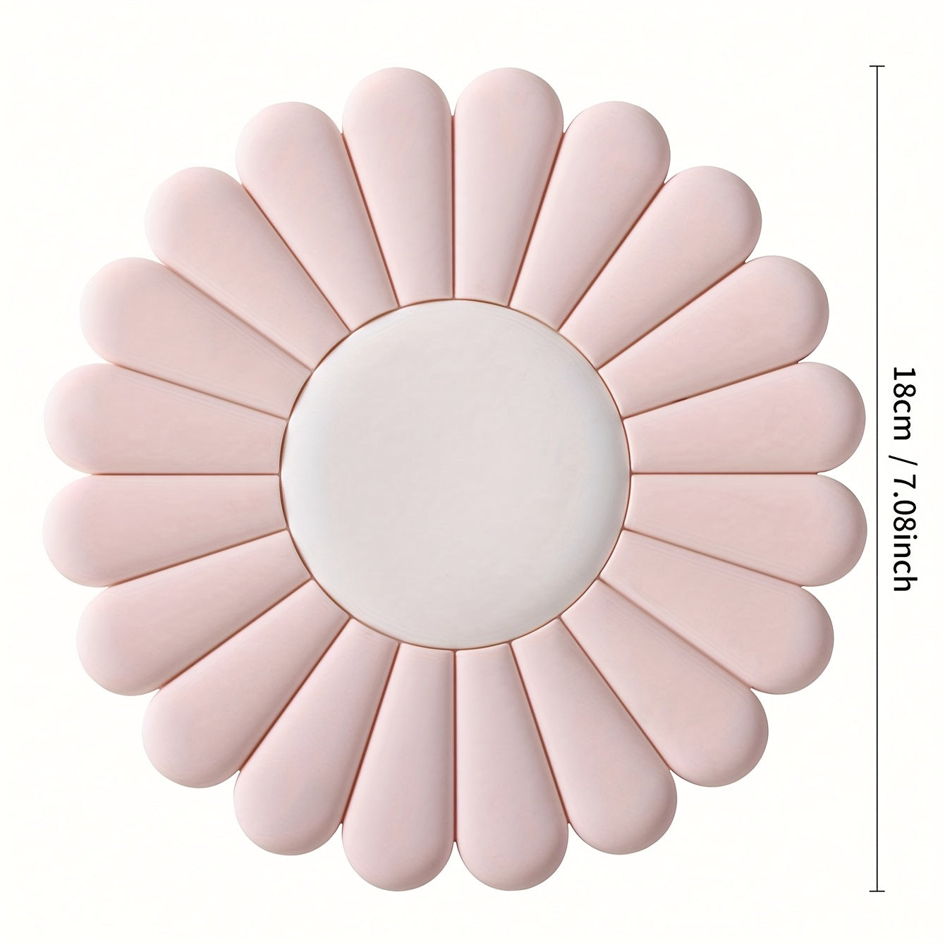 1pc Silicone Trivet Mat | Non-Slip & Heat Resistant, Modern Daisy Flower Design, Easy Clean Coasters & Pot Holders for Kitchen Countertop, Ideal for Hot Dishes, Pots & Pans Holder